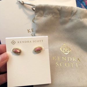 Kendra Scott Emery Studs in Pink Rhodonite